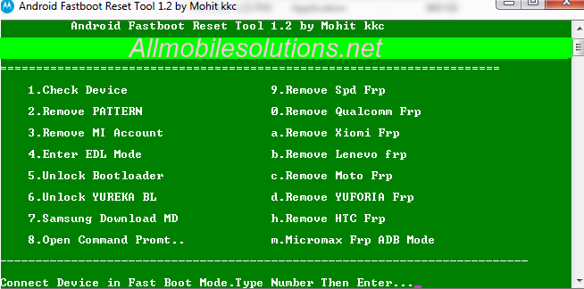 android fastboot reset tool download
